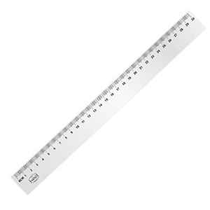 Regla Plástica Biselada Hand 30cm