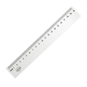 Regla Plástica Biselada Hand 20cm