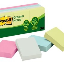 Post-It 3m 653rp Pastel Greener 100hj 12Unidades