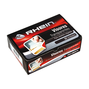 Visor Rhein Transparente 50un <font color="red"; size= "2"><sup> (SA)<sup></font>