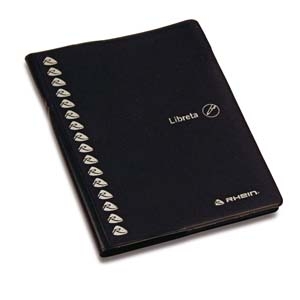 Libreta Rhein Vinilica Nº2 Negro Azul