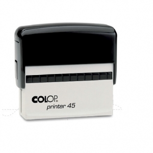Timbre Colop Printer 45 Negro 25X82<font color="red"; size= "2"><sup> (SA)<sup></font>