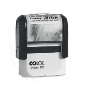 Timbre Colop  Printer 20 Negro 14X38
