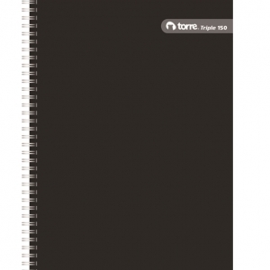 Cuaderno Triple Torre 3 Liso 7mm 150 Hjs