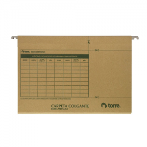 Carpeta Torre Colgante Kraft Barra Metälica