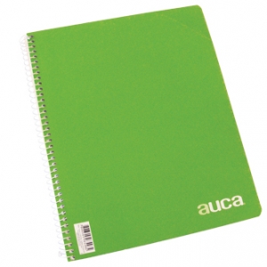 Cuaderno Auca Tapa Lisa 7MM 100 Hjs Espiral Simple