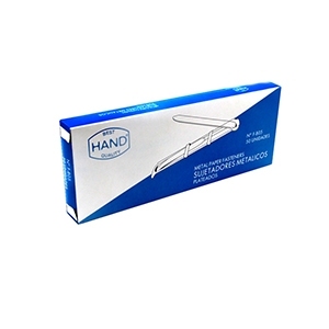 Acco Clip Hand Metálico Plateado 50 Unidades  <font color="red"; size= "2"><sup> (Disponible solo en Punta Arenas)<sup></font>