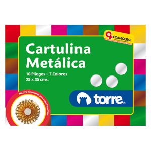 Carpeta Cartulina Metálica Torre Imagia