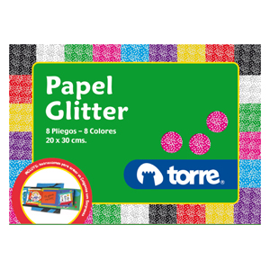 Carpeta Papel Glitter Torre Imagia <font color="red"; size= "2"><sup> (SA)<sup></font>