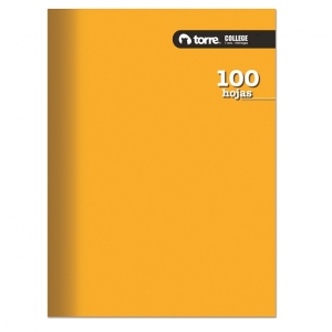 Cuaderno College Torre Liso Caligrafia Vertical 100hjs