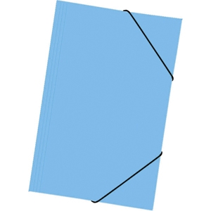 Carpeta Buho con Elástico Celeste