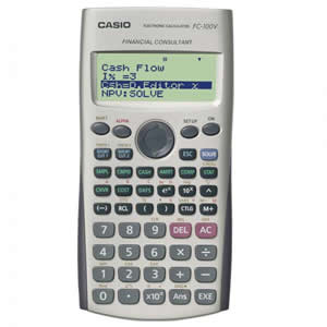 Calculadora Financiera Casio FC-100V <font color="red"; size= "2"><sup> (SA)<sup></font>