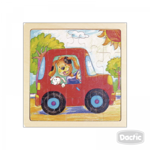 Puzzle Dactic Auto Madera