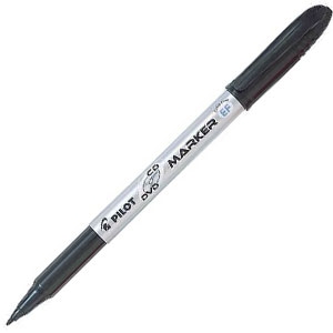 Marcador CD Pilot Extra Fine 2.0 Negro