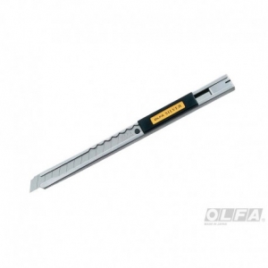 Cuchillo Olfa Svr-1 Retráctil Acero Inoxidable Blister <font color="red"; size= "2"><sup> (SA)<sup></font>