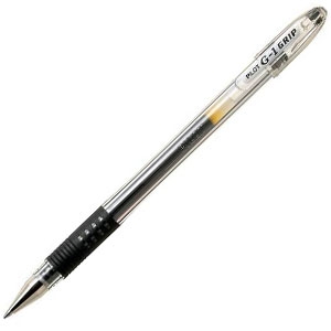 Lápiz Tinta Gel Pilot G-1 Grip 0.7 Negro <font color="red"; size= "2"><sup> (Disponible solo en Punta Arenas)<sup></font>