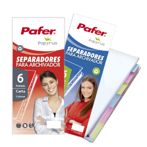 DESC (Separador Pafer Oficio Color 6 Divisiones)