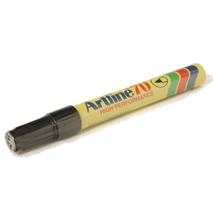 Marcador Permanente Artline 70 Punta Redonda Negro