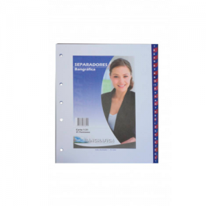 Separador Bangrafica Oficio 1-31<font color="red"; size= "2"><sup> (SA)<sup></font>