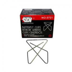 Clip Mariposa Sdi 3cm 50un<font color="red"; size= "2"><sup> (SA)<sup></font>