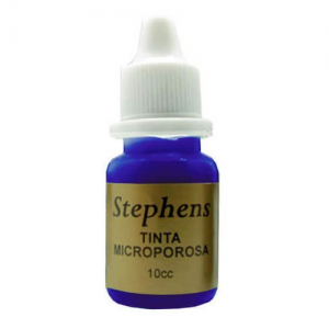 Tinta Microporosa Stephens Azul 10cc<font color="red"; size= "2"><sup> (Disponible Solo en Punta Arenas)<sup></font>