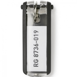 Llavero Durable con Etiqueta Visible Negro (6 Llaves)<font color="red"; size= "2"><sup> (SA)<sup></font>