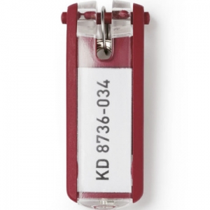 Llavero Durable con Etiqueta Visible Rojo (6 Llaves) <font color="red"; size= "2"><sup> (Disponible Solo en Punta Arenas)<sup></font>