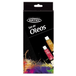 Pintura Artel Oleo 12 Colores<font color="red"; size= "2"><sup> (SA)<sup></font>