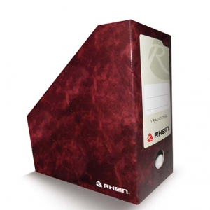 Caja Archivo Rhein Carton Revistero N°21 Burdeo