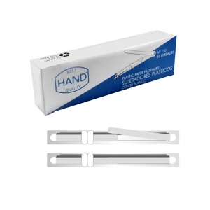 Acoclip Plástico Blanco 50 Unidades <font color="red"; size= "2"><sup> (Solo en Punta Arenas)<sup></font>