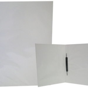 Carpeta Plastificada con Acco Blanco<font color="red"; size= "2"><sup> (SA)<sup></font>