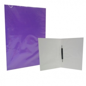 Carpeta  Plastificada Ja C/Gusano  Lila<br> <font color="red"; size= "2"><sup>(SA)<sup></font>