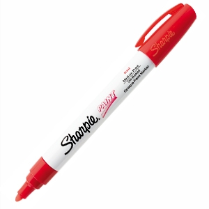 Marcador Oleo Metal Sharpie Rojo
