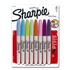 Marcador Permanente Sharpie Fine Set 8 Colores<font color="red"; size= "2"><sup> (SA)<sup></font>