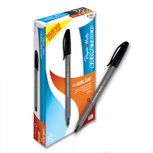 Lápiz Paper Mate kilométrico Punta Fina Color Negro