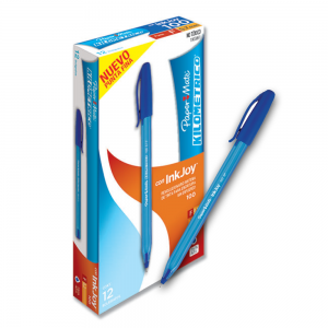 Lápiz Paper Mate kilométrico Punta Fina Color Azul