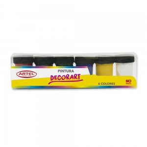 Estuche de Pintura Decorart 6 Colores 15Ml