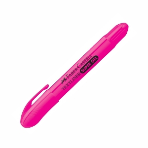 Destacador Faber Castell Tipo Cera Rosado