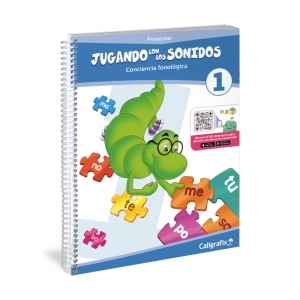 Cuaderno Jugando con los Sonidos Caligrafix Nº 1 Prekinder