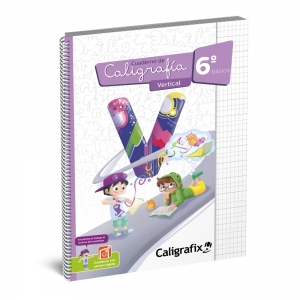 Cuaderno Caligrafía Vertical Caligrafix 6º Básico