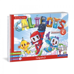 Cuaderno Caligrafix Calibots Inglés 2 Kinder