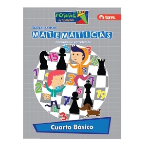 Cuaderno Matemáticas Torre de Números 4°Básico <font color="red"; size= "2"><sup> (SA)<sup></font>