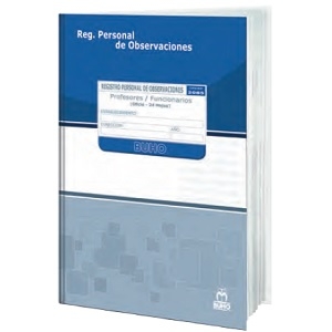 Libro Registro Personal Buho de Observaciones Profesores y Funcionarios