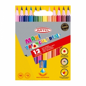 Lapices de Colores Artel Maxi triangular 12 colores