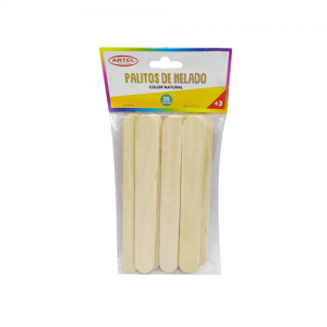 Palos Helado Artel Grueso 25 Unid<font color="red"; size= "2"><sup> (SA)<sup></font>