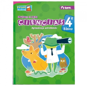 Cuaderno Torre de Ciencias 4° Básico <font color="red"; size= "2"><sup> (SA)<sup></font>