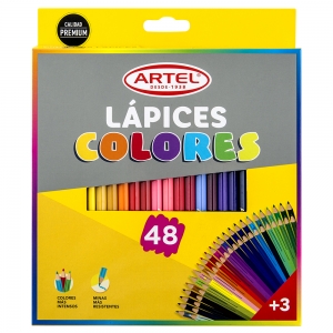Lapices de Colores Artel Triangular 48 Unidades	<font color="red"; size= "2"><sup> (SA)<sup></font>
