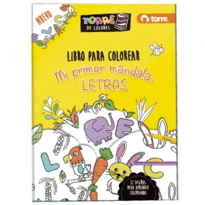 Libro Torre para Colorear Mi Primer Mandala Letras