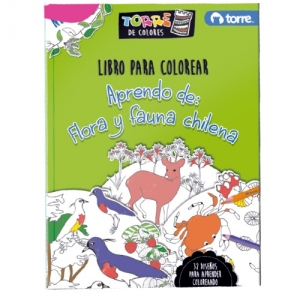 Libro Torre para colorear Flora y Fauna Chilena