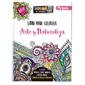 Libro Torre para colorear Mandala Arte y Naturaleza
